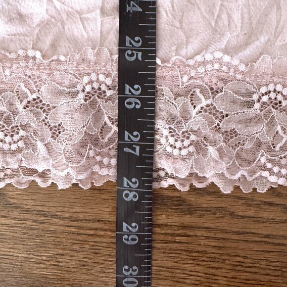 Maurices Plus Size 2X PINK Stretchy Crinkle Lace Cami - Picture 5 of 11